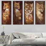 Load image into Gallery viewer, Animal Diamond Embroidery 5D DIY Diamond Painting Christmas Tigers And Giraffes Cross Stitch Full Rhinestone Mosaic
