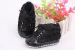 Load image into Gallery viewer, Soft-Soled Rose Flower Baby Shoes
