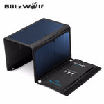 Load image into Gallery viewer, BlitzWolf Newest 20W 3A Portable Solar Cell Power Bank Foldable Powerbank USB Solar Panel Charger With Power3S SunPower
