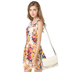 Load image into Gallery viewer, Casual Summer Dress Women Clothes 2018 Sexy Floral Chiffon Short Party Dresses Korean Elegant Vestido De Festa Verano Robe Femme
