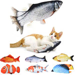 Load image into Gallery viewer, Cat USB Charger Toy Fish Interactive Electric floppy Fish Cat toy Realistic Pet Cats Chew Bite Toys Pet Supplies Cats dog toy|Cat Toys|
