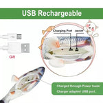 Load image into Gallery viewer, Cat USB Charger Toy Fish Interactive Electric floppy Fish Cat toy Realistic Pet Cats Chew Bite Toys Pet Supplies Cats dog toy|Cat Toys|
