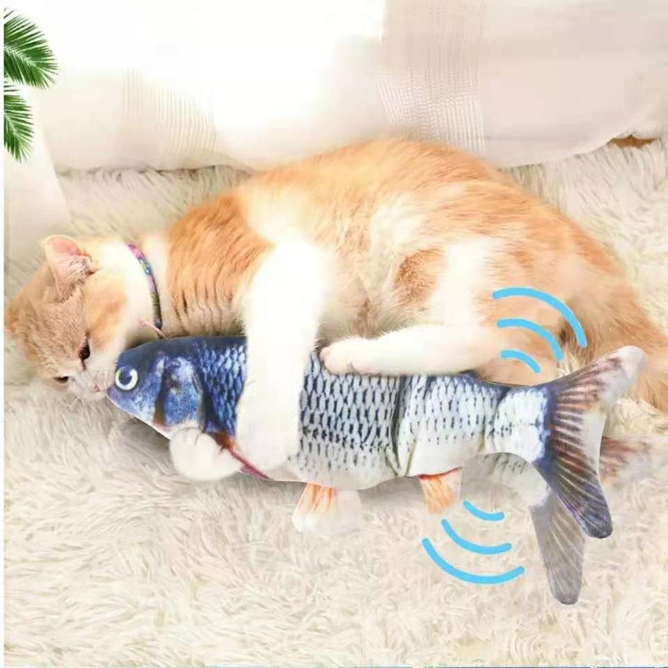 Cat USB Charger Toy Fish Interactive Electric floppy Fish Cat toy Realistic Pet Cats Chew Bite Toys Pet Supplies Cats dog toy|Cat Toys|