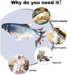 Load image into Gallery viewer, Cat USB Charger Toy Fish Interactive Electric floppy Fish Cat toy Realistic Pet Cats Chew Bite Toys Pet Supplies Cats dog toy|Cat Toys|
