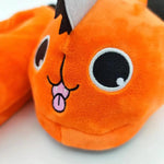 Load image into Gallery viewer, Chainsaw Man Pochita Slippers Cosplay Anime Kawaii Party Costumes Props Halloween Xmas Bedroom Shoes Home Decor One Size
