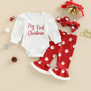 Autumn Christmas Baby Long Sleeve Set