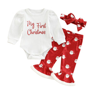 Autumn Christmas Baby Long Sleeve Set