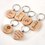 Load image into Gallery viewer, Custom Engraved Wood Key Chain
