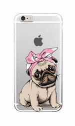 Load image into Gallery viewer, Cute Puppy Bunny Cat Princess Meow French Bulldog Soft Phone Case Coque Funda For iPhone 7 7Plus 6 6S 6Plus 8 8Plus X Samsung
