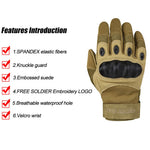 Load image into Gallery viewer, FREE SOLDIER Outdoor Sports Tactical Gloves, Climbing Gloves Men&#39;s Full Gloves For Hiking Cycling Training
