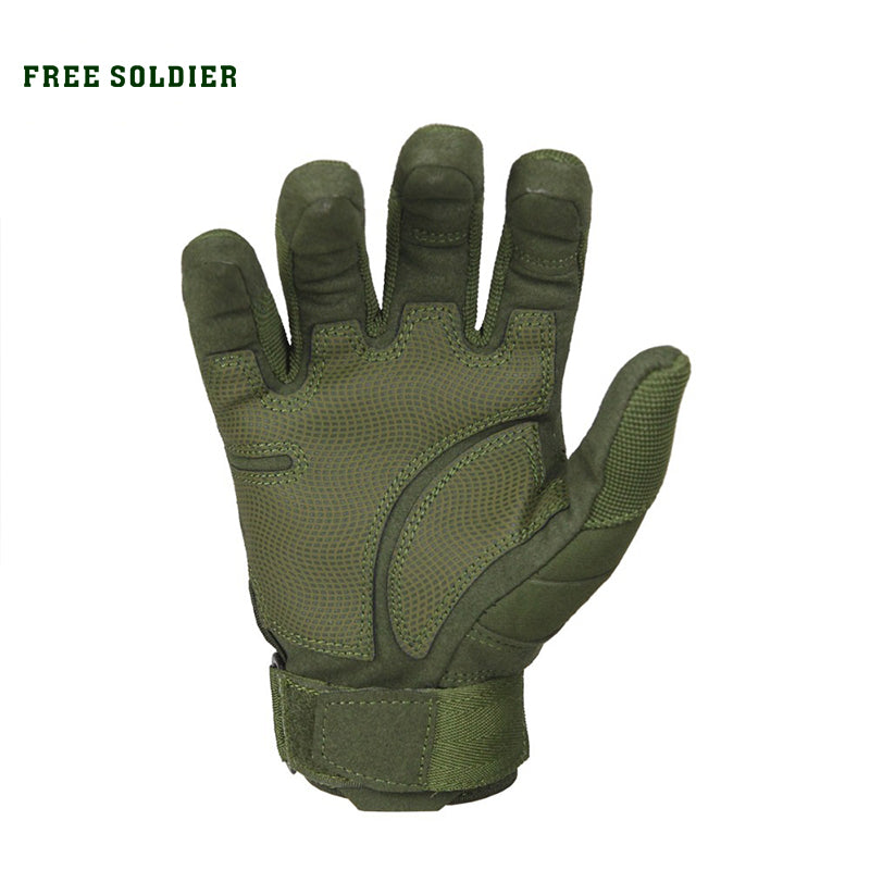 FREE SOLDIER Outdoor Sports Tactical Gloves, Climbing Gloves Men's Full Gloves For Hiking Cycling Training