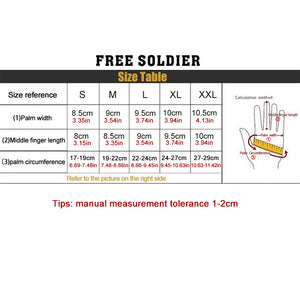 FREE SOLDIER Outdoor Sports Tactical Gloves, Climbing Gloves Men's Full Gloves For Hiking Cycling Training