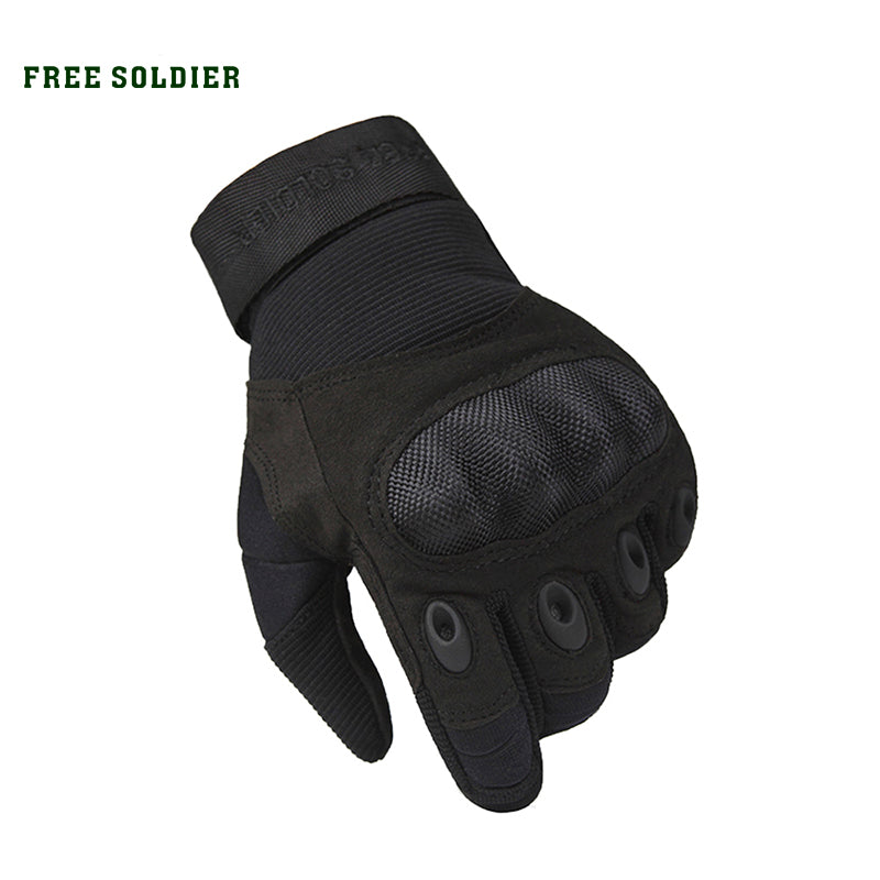 FREE SOLDIER Outdoor Sports Tactical Gloves, Climbing Gloves Men's Full Gloves For Hiking Cycling Training