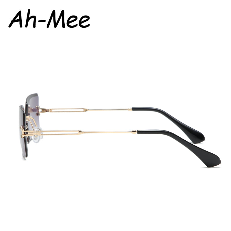 Fashion Rimless Rectangle Sunglasses