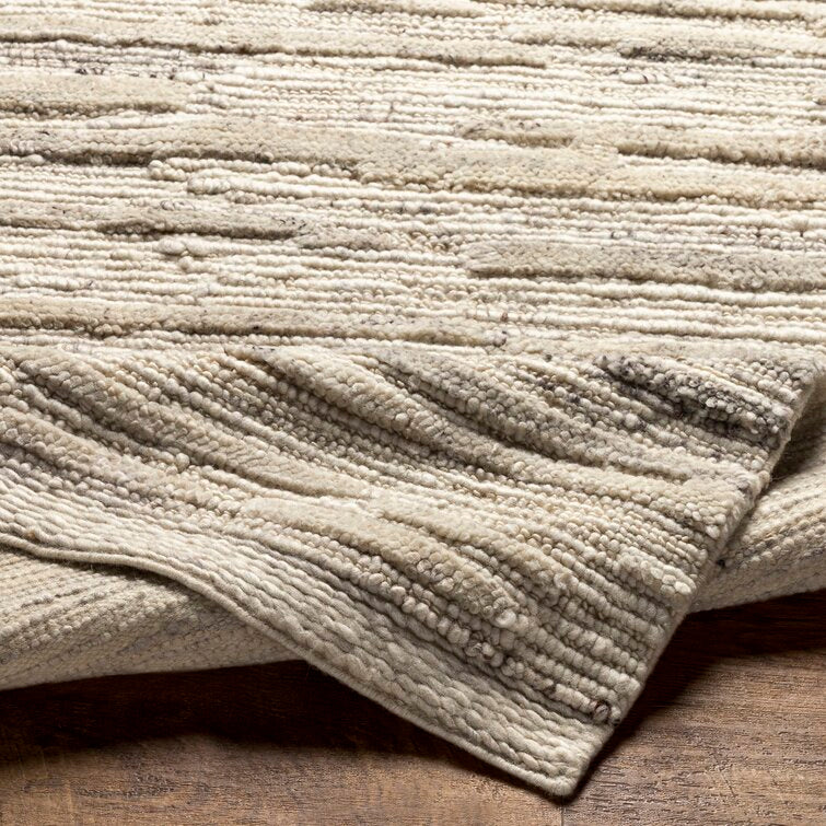 Franey Wool Area Rug in Gray/Brown/Cream