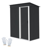 Load image into Gallery viewer, BIRCHTREE New Garden Shed Metal Pent Roof Outdoor Storage With Free Foundation
