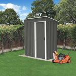 Load image into Gallery viewer, BIRCHTREE New Garden Shed Metal Pent Roof Outdoor Storage With Free Foundation
