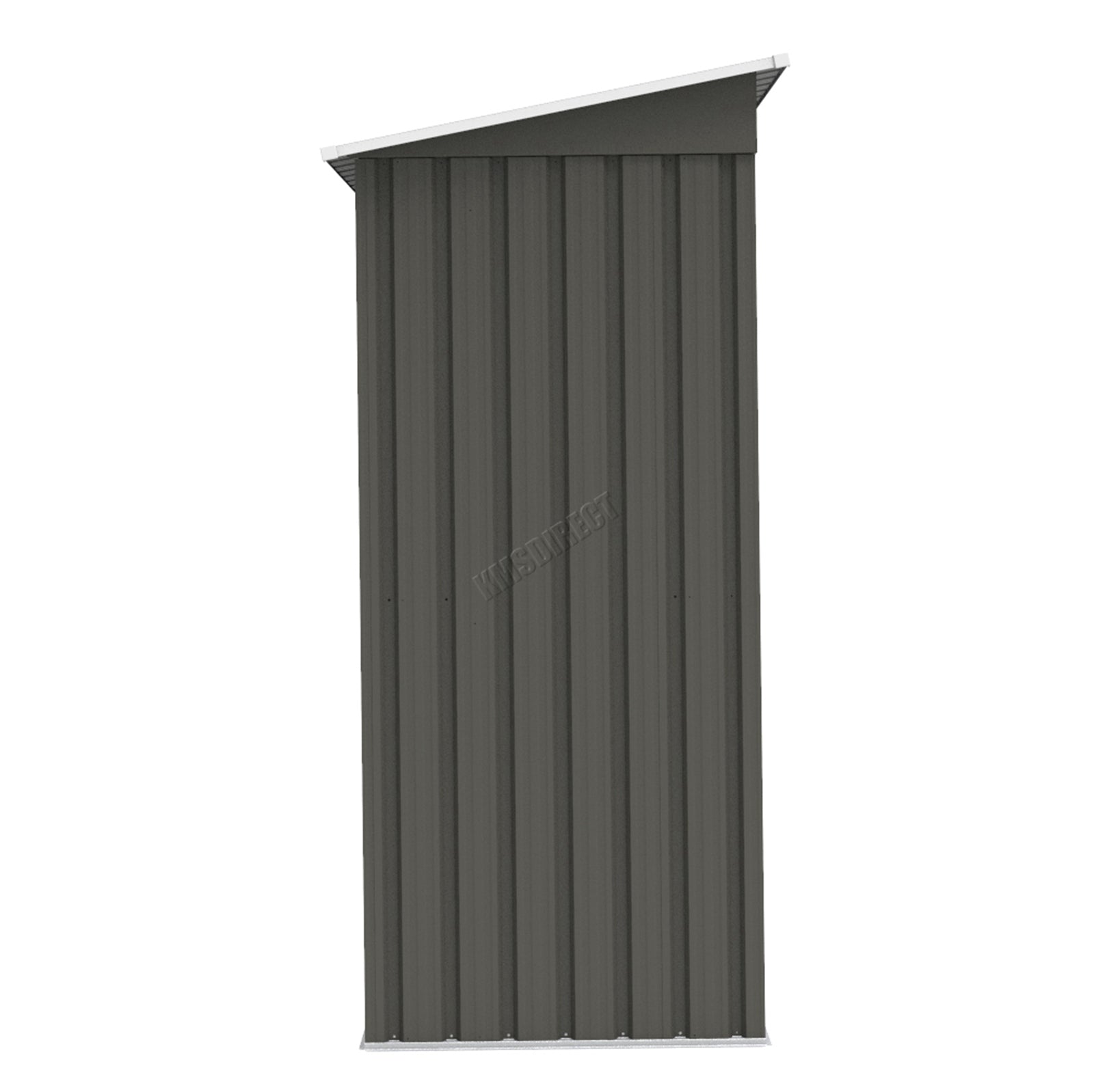 BIRCHTREE New Garden Shed Metal Pent Roof Outdoor Storage With Free Foundation