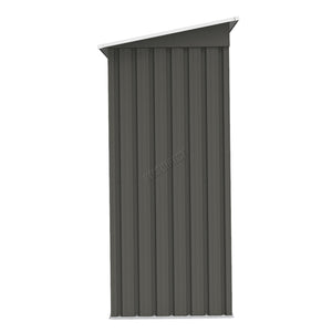 BIRCHTREE New Garden Shed Metal Pent Roof Outdoor Storage With Free Foundation