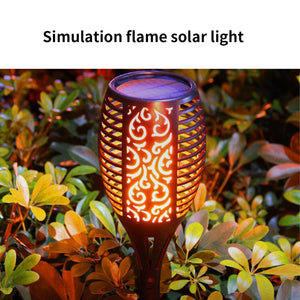 Garden LED Flame Solar Light Power Bulb Waterproof Decoration Landscape Lawn Lamp Path Lighting Torch Outdoors Spotlight Street|Solar Lamps|