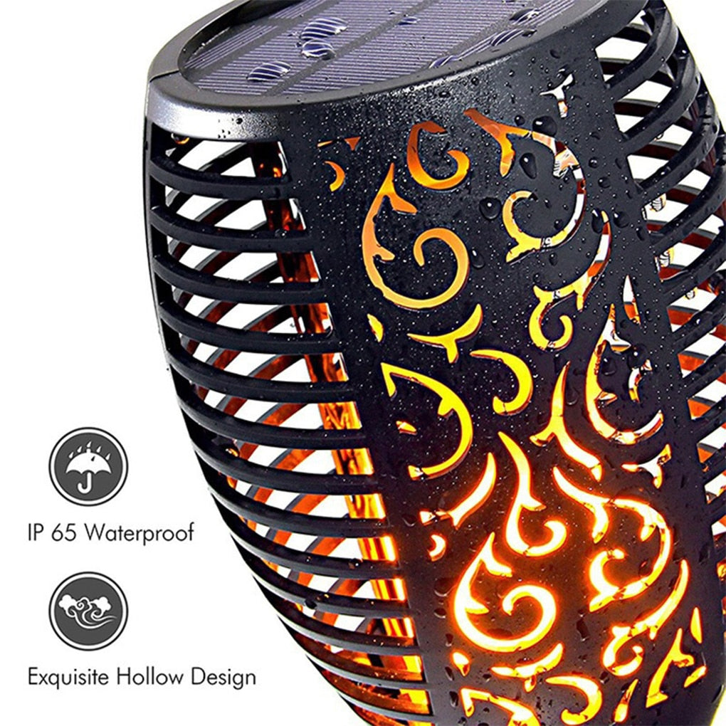 Garden LED Flame Solar Light Power Bulb Waterproof Decoration Landscape Lawn Lamp Path Lighting Torch Outdoors Spotlight Street|Solar Lamps|