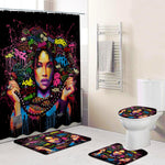 Load image into Gallery viewer, Leopard Lion Tiger Shower Curtain Fabric Polyester Waterproof Bath Curtain and Rug Set
