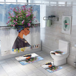 Load image into Gallery viewer, Leopard Lion Tiger Shower Curtain Fabric Polyester Waterproof Bath Curtain and Rug Set
