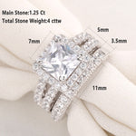 Load image into Gallery viewer, Newshe 2 Pcs Wedding Ring Set Classiccut
