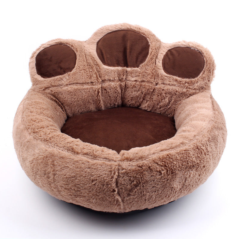 pet product dropshipping Cat palm Soft round removable washable cat bed lager pet bed