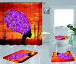 Load image into Gallery viewer, Leopard Lion Tiger Shower Curtain Fabric Polyester Waterproof Bath Curtain and Rug Set
