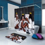 Load image into Gallery viewer, Leopard Lion Tiger Shower Curtain Fabric Polyester Waterproof Bath Curtain and Rug Set
