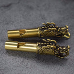 Load image into Gallery viewer, Head Whistle Handmade Brass Dragon
