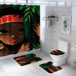 Load image into Gallery viewer, Leopard Lion Tiger Shower Curtain Fabric Polyester Waterproof Bath Curtain and Rug Set
