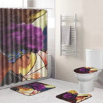 Load image into Gallery viewer, Leopard Lion Tiger Shower Curtain Fabric Polyester Waterproof Bath Curtain and Rug Set
