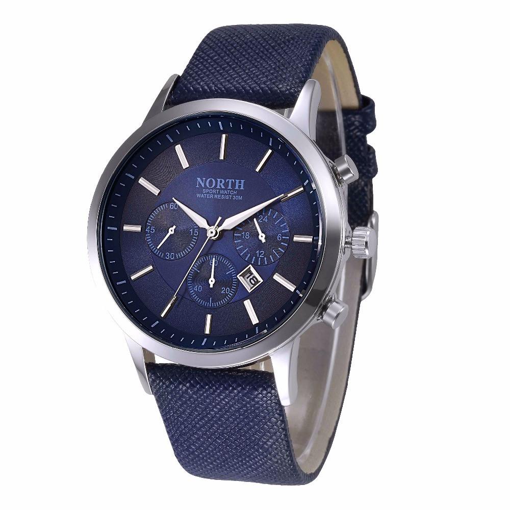 Mens Sports Wristwatch, Color - Silver Blue