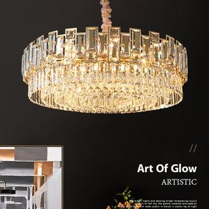 Modern Crystal Chandelier For Living Dining Room Black Gold Home Decor Indoor Lighting LED Luxury Cristal Lamp Kitchen Lustre| |