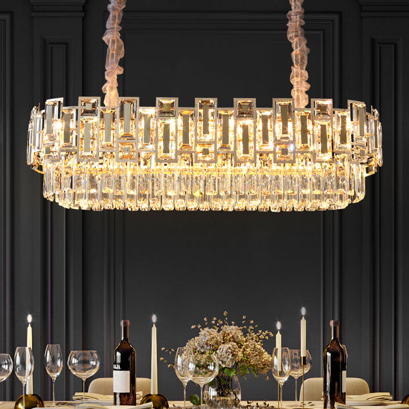 Modern Crystal Chandelier For Living Dining Room Black Gold Home Decor Indoor Lighting LED Luxury Cristal Lamp Kitchen Lustre| |