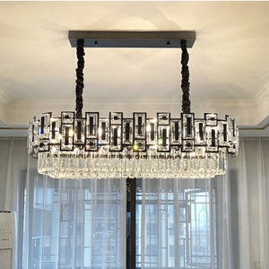 Modern Crystal Chandelier For Living Dining Room Black Gold Home Decor Indoor Lighting LED Luxury Cristal Lamp Kitchen Lustre| |