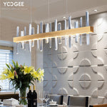 Load image into Gallery viewer, Modern Dining Room Chandelier Luxury Crystal Home Decoration Gold Rectangle Led Large Hang Lamp Indoor Lighting Fixtures - Chandeliers
