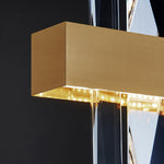 Load image into Gallery viewer, Modern Dining Room Chandelier Luxury Crystal Home Decoration Gold Rectangle Led Large Hang Lamp Indoor Lighting Fixtures - Chandeliers
