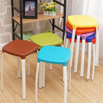 Load image into Gallery viewer, Modern Household Plastic Stool Living Room Dining Stool Fashion Cafe Bar Stool
