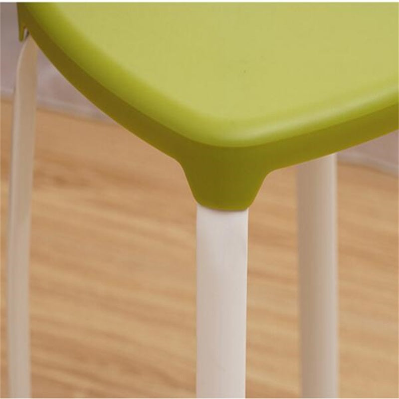 Modern Household Plastic Stool Living Room Dining Stool Fashion Cafe Bar Stool