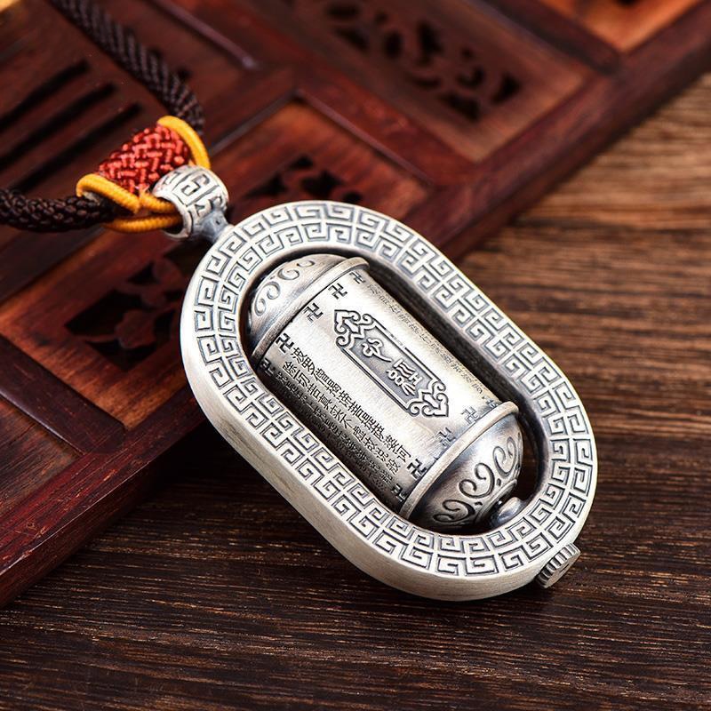 New Heart Sutra Shurangama Mantra Pendant Men&#39;s Safety And Health Pendant Amulet Necklace Women&#39;s Jewelry Accessories|Chain Necklaces|