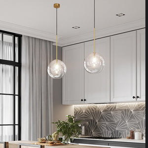 Nordic Clear Glass Pendant Lights Modern cafe bar Glass Ball Pendant Lamp Dining Room Kitchen fixtures Hanging Lamp Suspension|Pendant Lights|