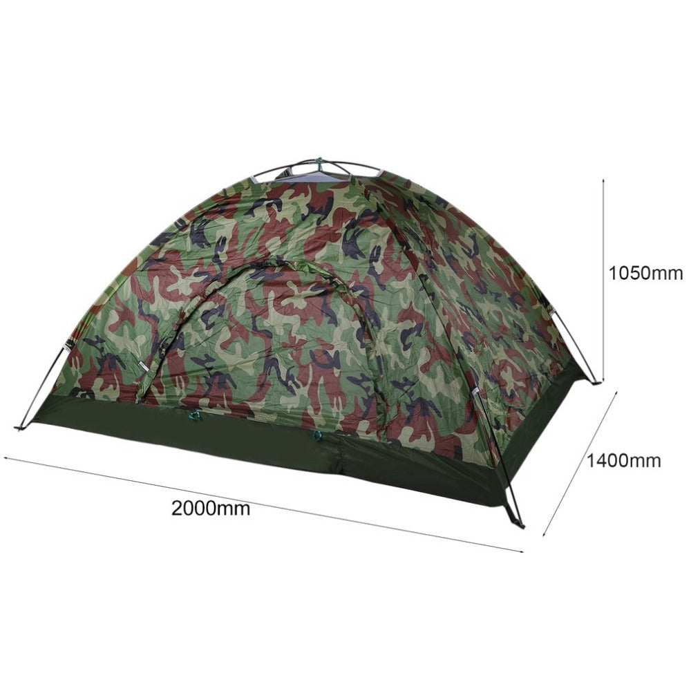 Outdoor Portable Single Layer Camping Tent Wigwam Camouflage 2 Person Waterproof Lightweight Beach Fishing Hunting Hot Sale