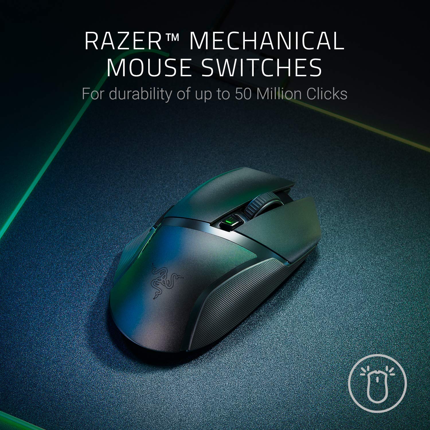 Razer Basilisk X Hyperspeed Wireless Gaming Mouse: Bluetooth &amp; Wireless Compatible 16000DPI DPI Optical Sensor|Mice|