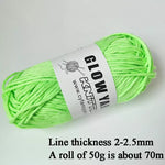 Load image into Gallery viewer, 2022 Newest Functional Luminous Yarn Glow in the Dark Polyester Chunky Yarn 53m Long Knitting Wool Yarn for Crochet Sweater Hat
