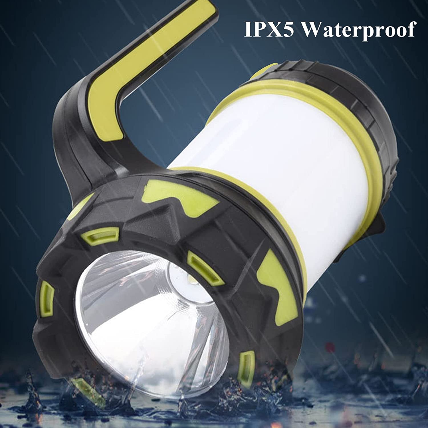 ZK20 Portable LED Camping Light Working Light Outdoor Tent Light Handheld Flashlight USB Rechargeable Waterproof Search Light