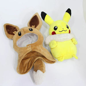 New Pokemon Plush Toys 30cm Height Cute Pikachu And Eevee Plush Doll Toy Christmas Birthday Gifts for Kids