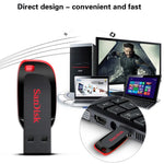 Load image into Gallery viewer, Sandisk Pendrive 128gb 64gb 32gb 16gb Mini USB Flash Drive 32 64 128 16 GB Pen Drive 2.0 USB Stick Disk on Key Memory for Phone
